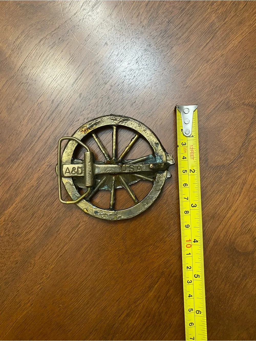 Vintage Triumph Motorcycle Belt Buckle